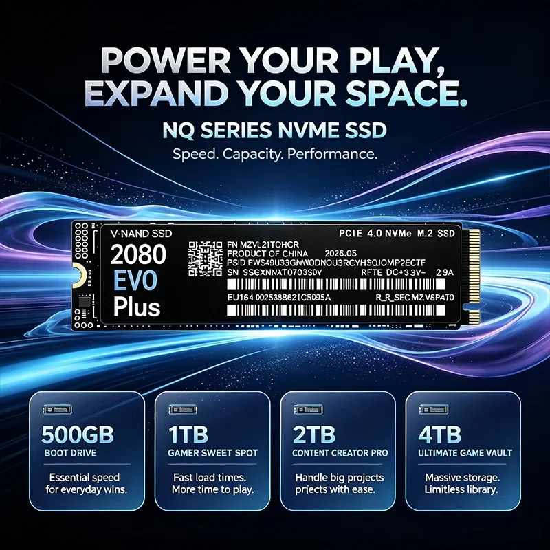 SSD Internal untuk Gaming 2080 - M.2 Nvme 4Tb Pcie 4.0 Ssd ulasan dan harga