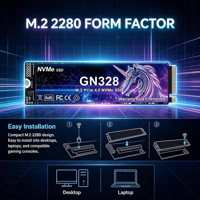 SSD M.2 GN328 M2 Baru, 500GB 1 - M.2 Nvme 4Tb Pcie 4.0 Ssd ulasan dan harga
